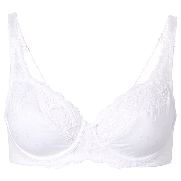Jacquard Lace Underwire Bra - White, Style:JN1507GW Jacquard Lace Underwire Bra - White, Style:JN1507GW