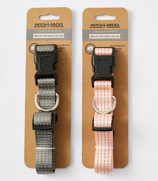 Patch & Socks Reflective Dog Collar Assorted