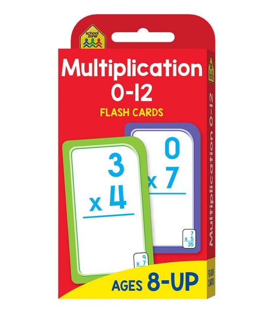 School Zone: Multiplication 0-12 Flash Cards (2017 Ed)