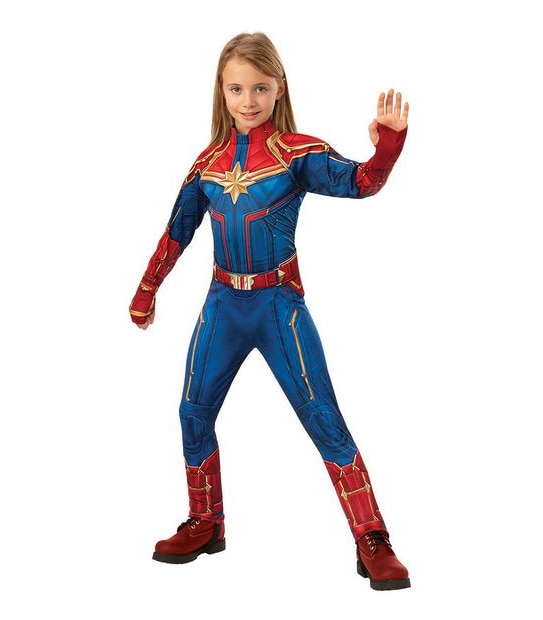 Captain Marvel Costume Sizes 3-8