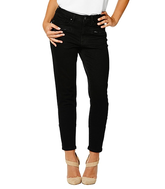 Dannii Minogue Petites 7/8 Skinny Leg Jeans - Black