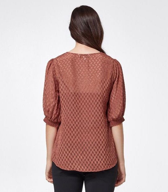 Preview Burnout Shell Top - Cigar Brown