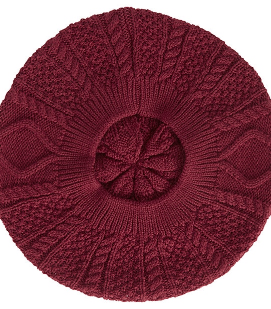 Cable Knit Beret