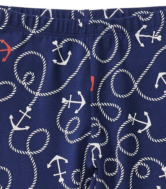 Full Length Anchor & Rope Print Leggings
