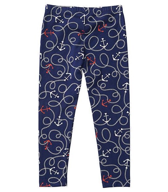 Full Length Anchor & Rope Print Leggings