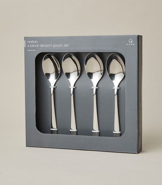 Hattan 4 Piece Dessert Spoon Set