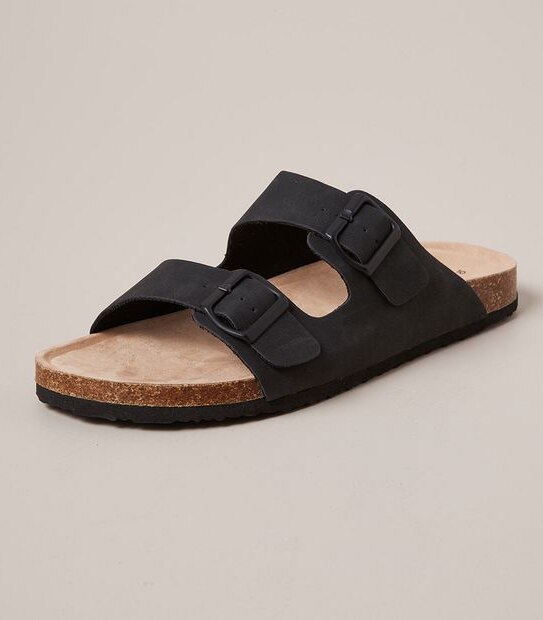 M SIMON BLACK MOULDED CORK SANDAL  SIZE 7-12