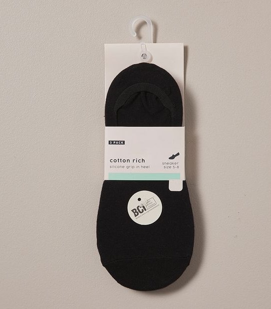 3 Pack Cotton Rich Sneaker Socks