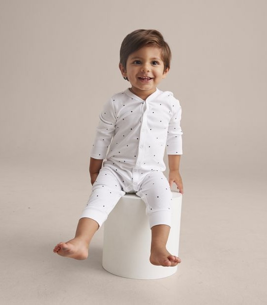 3 Pack Baby Organic Cotton Snap Coveralls 2 of 5