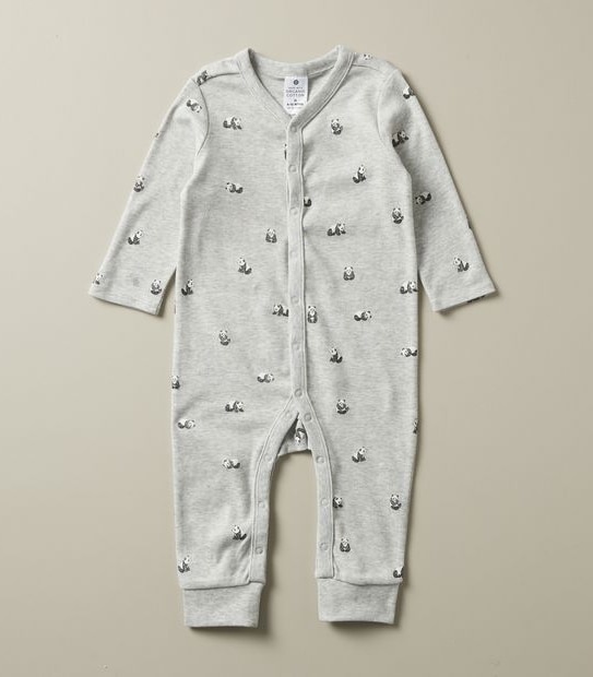 3 Pack Baby Organic Cotton Snap Coveralls 5 of 5