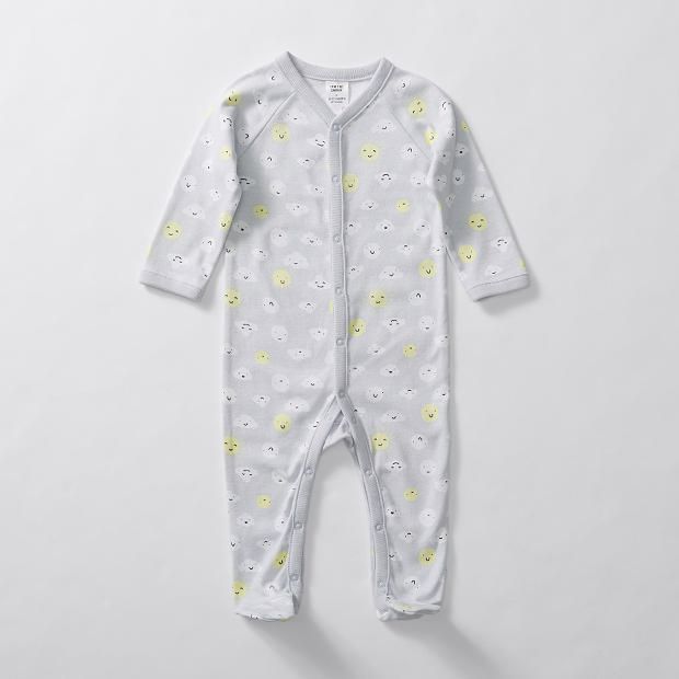 Baby Snap Button Print Coverall Baby Snap Button Print Coverall