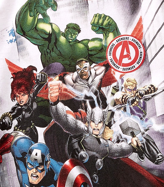 Avengers Short Sleeve Streets Print T-Shirt 3 of 3
