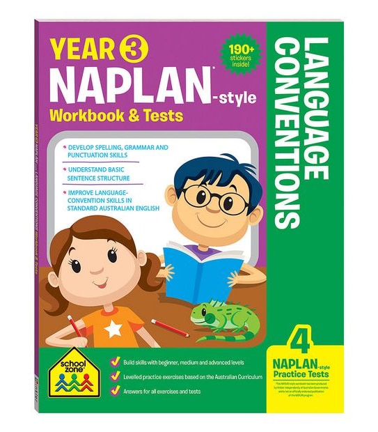 Year 3 Naplan*-Style Language Conventions Workbook And Tests