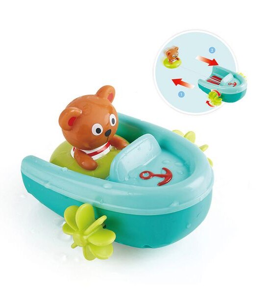 Hape Bath Tubing Pull-Back Boat