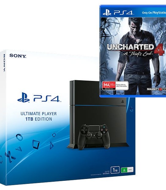 PlayStation 4 1TB Console & Uncharted 4: A Thief's End Bundle
