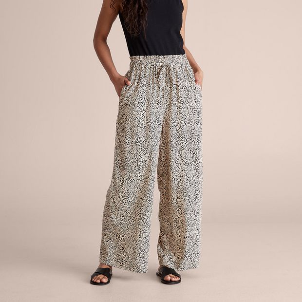 Linen Blend Palazzo Pant | Target Australia