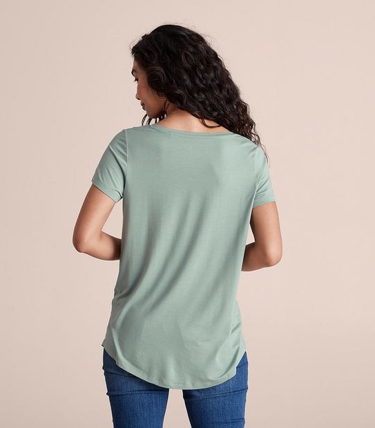 Modal/Elastane V-Neck T-Shirt | Target Australia
