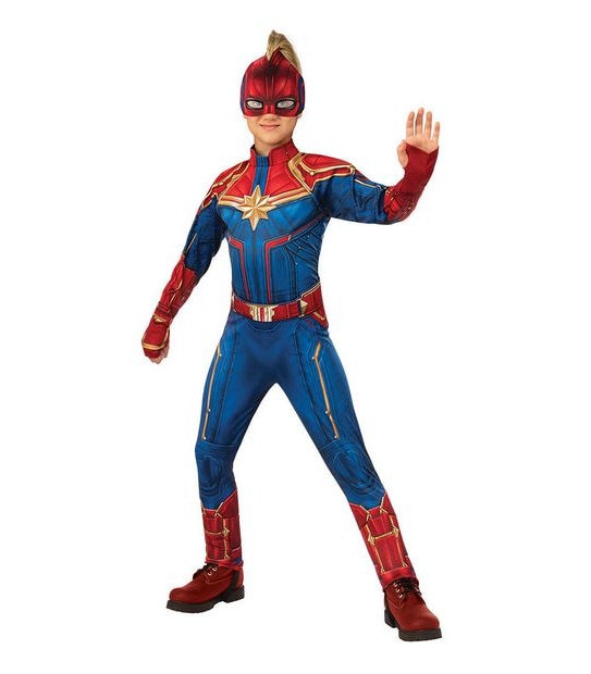 Captain Marvel Costume Sizes 3-8