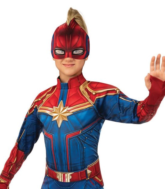 Captain Marvel Costume Sizes 3-8