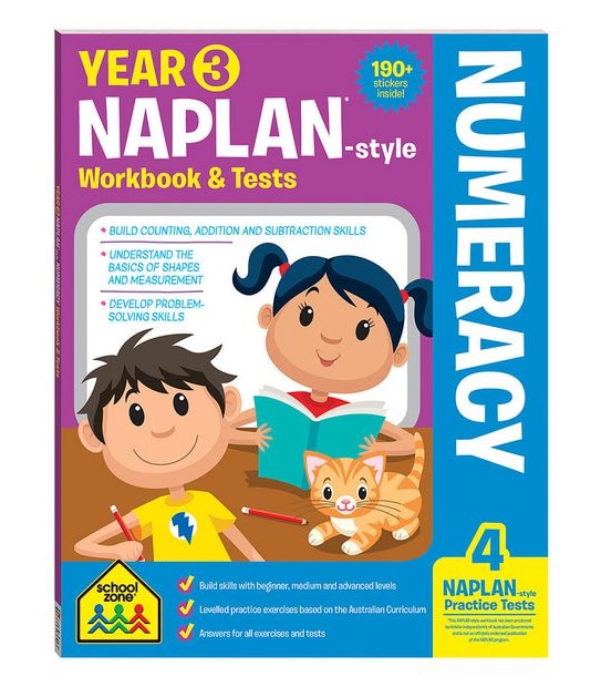 Year 3 Naplan*-Style Numeracy Workbook And Tests