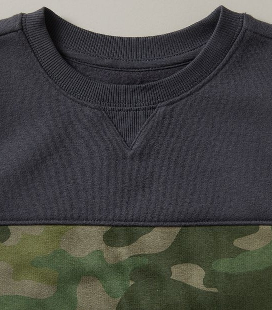 Spliced Camouflage Jumper