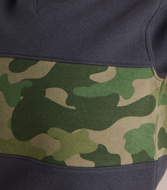Spliced Camouflage Jumper