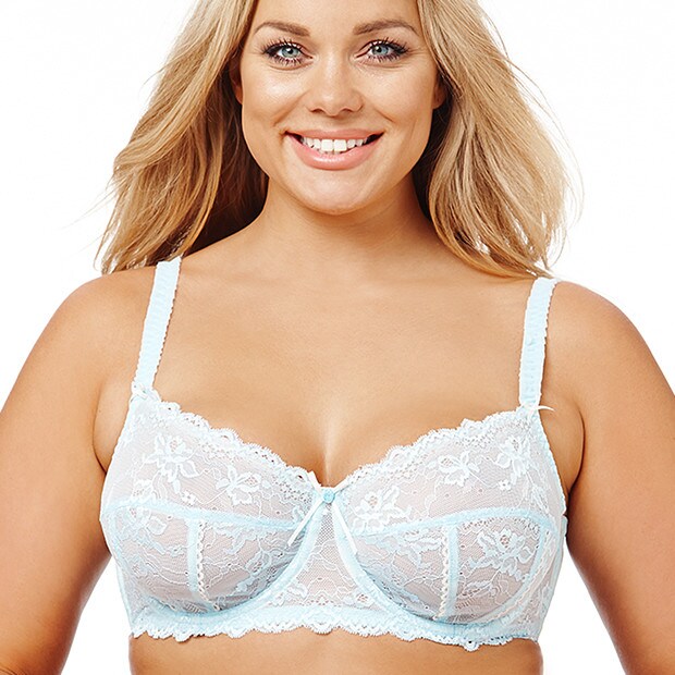 Ava Full Figure Bra - Pale Blue Ava Full Figure Bra - Pale Blue
