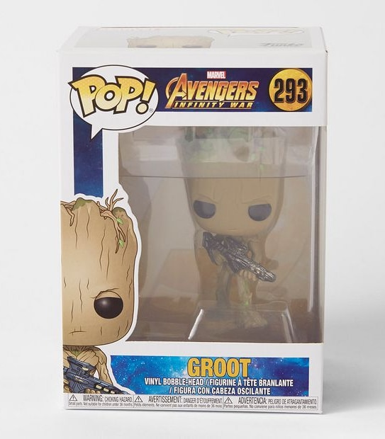 Marvel Avengers - Infinity War - Teen Groot With Gun POP! Vinyl Figure.