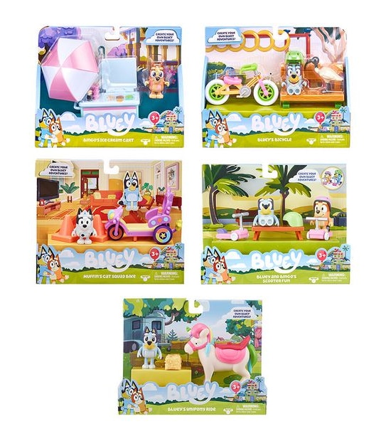 Bluey Vehicle and Figure Pack - Assorted*