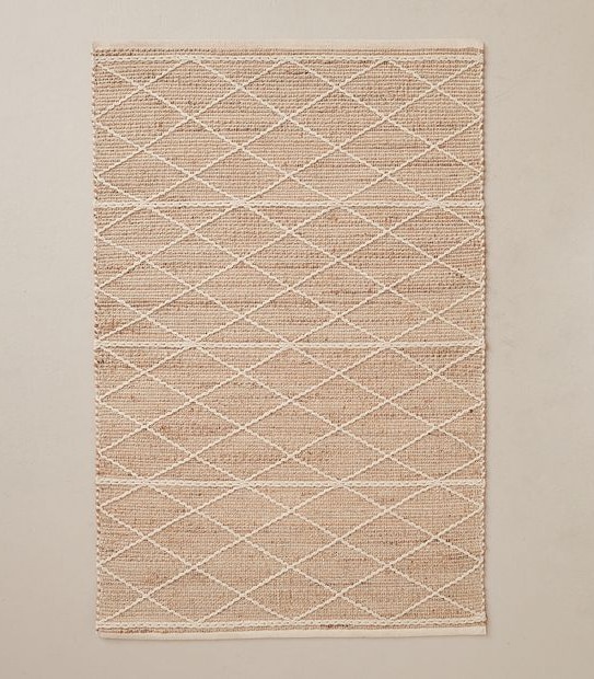Hagen Diamond Lattice Rug - 120cm x 180cm