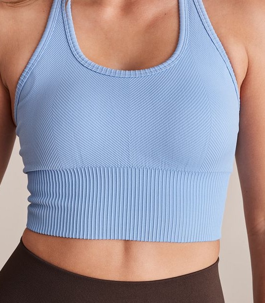 Active Longline Ribbed Crop Top; Style AN218301 Target Australia