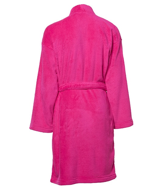 Coral Fleece Short Dressing Gown - Pink