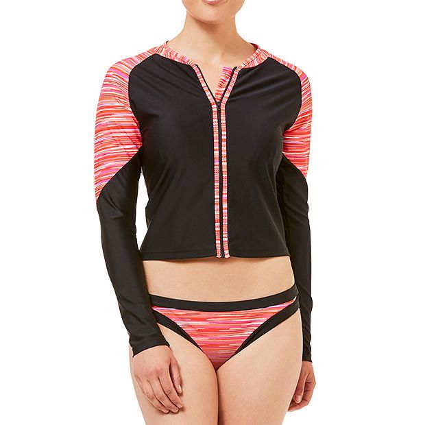 Piping Hot Water Ripple Long Sleeve Rash Vest