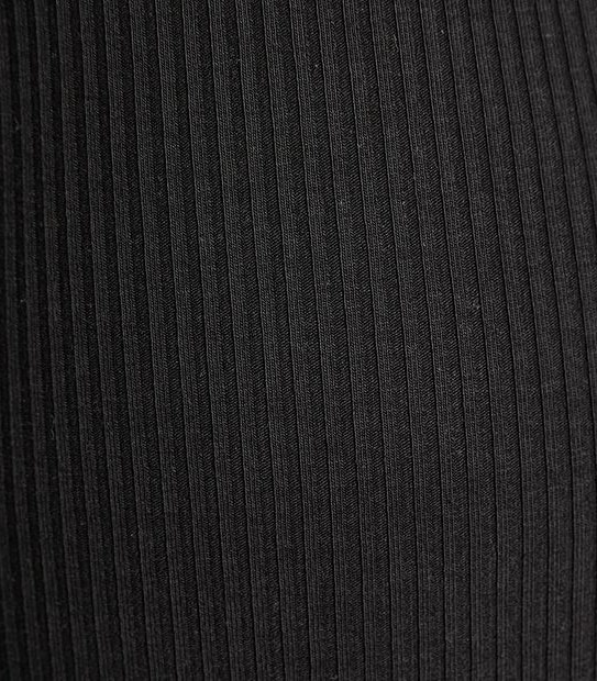 Lily Loves Ruched Front Ribbed Midi Dress