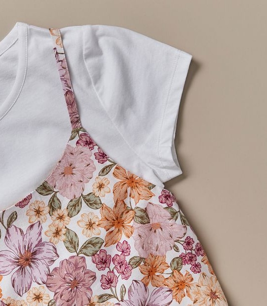 Linen Blend 2 Piece Dress Set