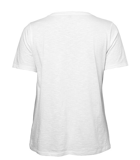 Belle Curve Print T-Shirt - White 4 of 5