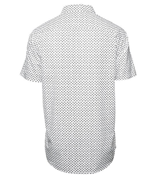 Short Sleeve Shirt- Ditsy White 2 of 3