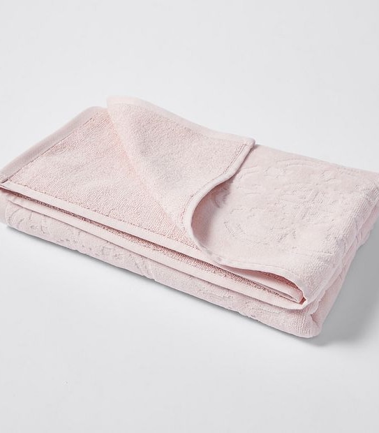 Elisa Velour Pattern Bath Towel