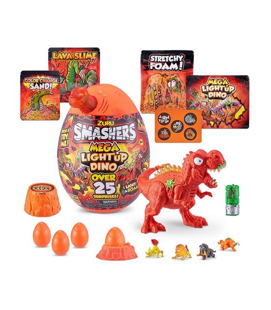 Smashers Mega Light Up Surprise Egg (With over 25 Surprises!) by ZURU - Assorted*