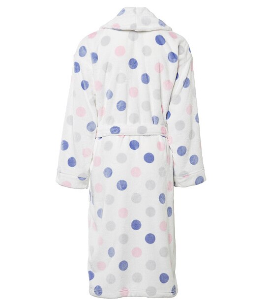 Coral Fleece Dressing Gown - Spots 2 of 3