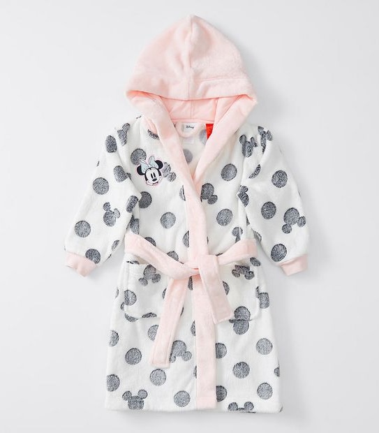 Disney Minnie Mouse Hooded Dressing Gown - White