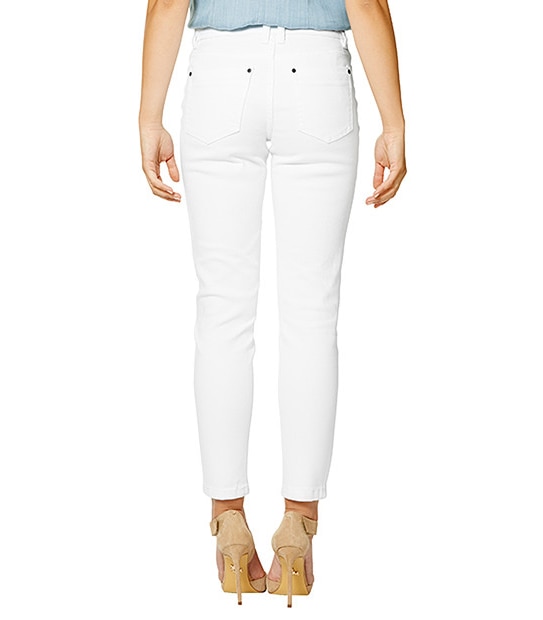 Dannii Minogue Petites Ripped Denim Jeans - White