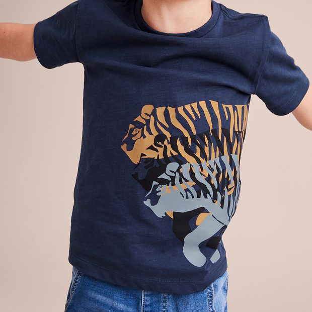 T-shirt - Navy/Tiger | Target Australia