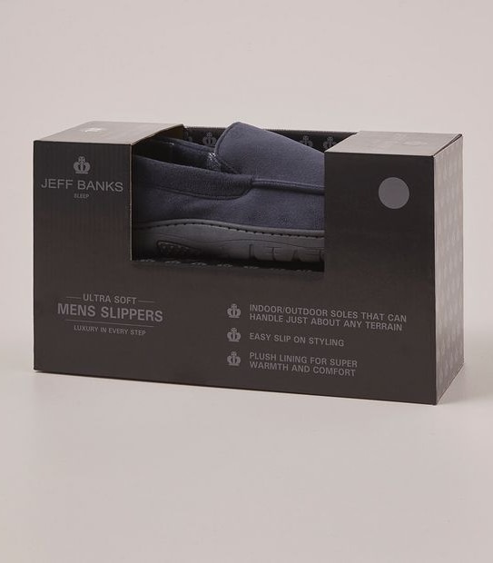 Jeff Banks London Boxed Loafer Slippers