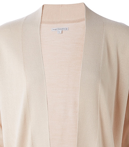 Cashmere Feel Edge to Edge Cardigan - Almond 2 of 2