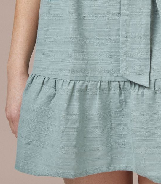 Piping Hot Wrap Frill Mini Dress