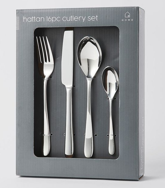 Hattan 16 Piece Stainless Steel Cutlery Set