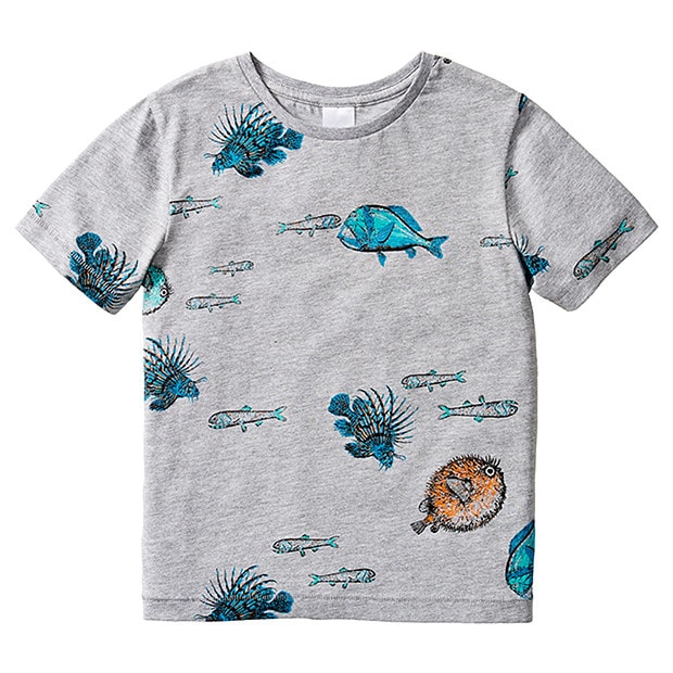 Short Sleeve Fish Print T-Shirt | Target Australia