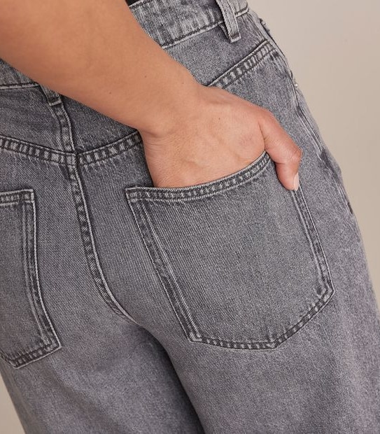 Lily Loves High Rise Wide Leg Denim Jeans