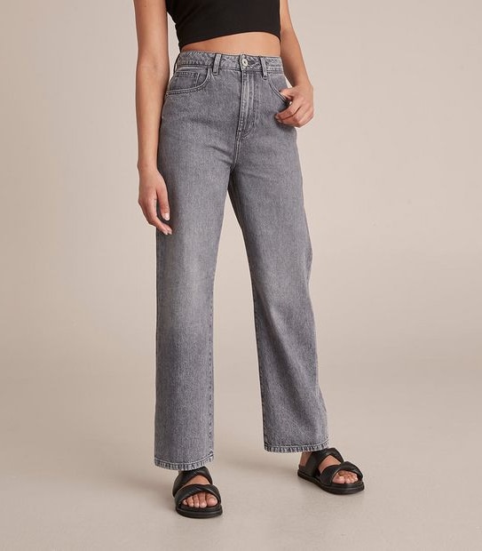 Lily Loves High Rise Wide Leg Denim Jeans